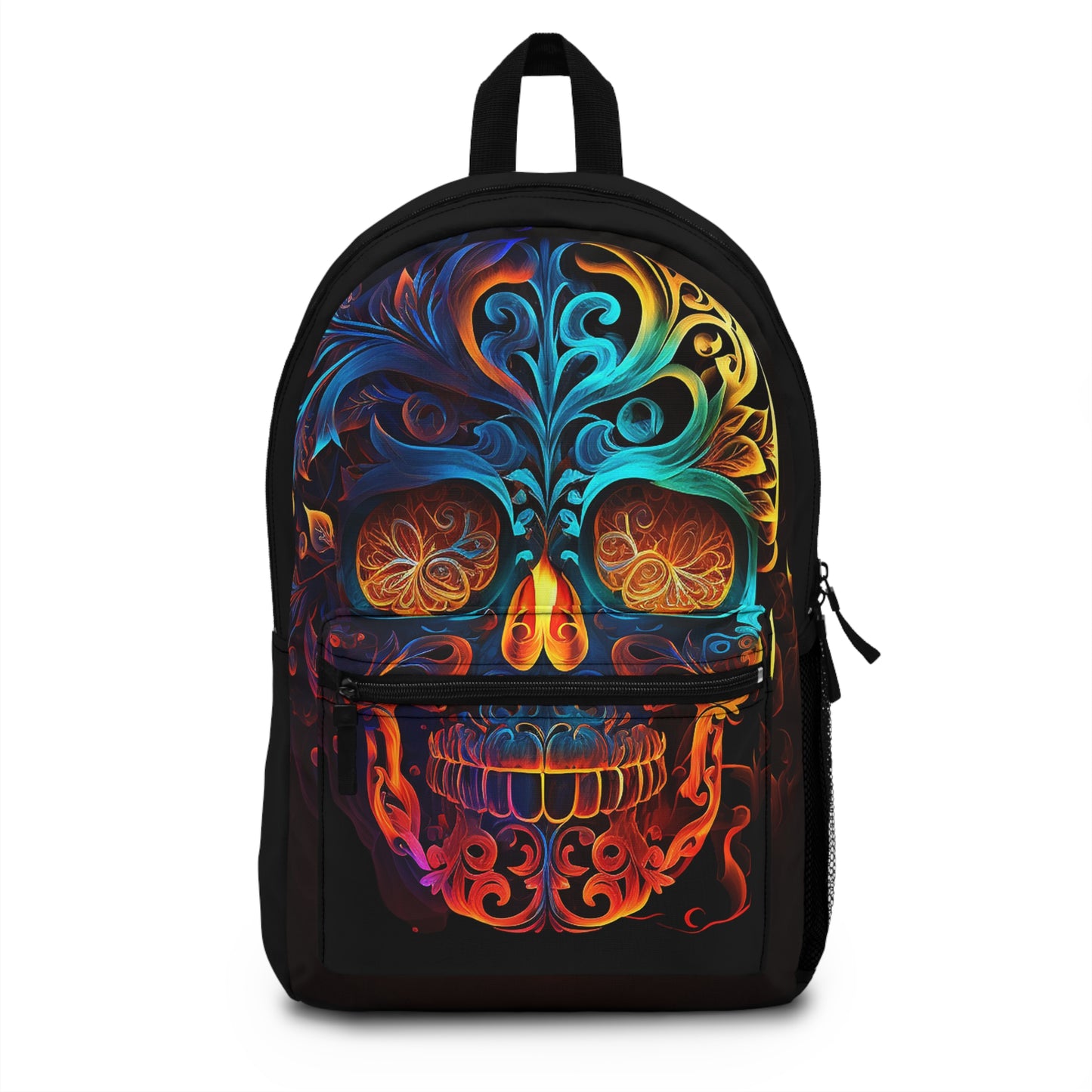 Elemental Flame Sugar Skull Backpack