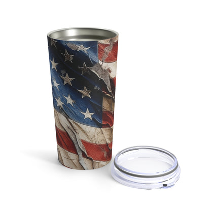 Distressed American Flag Tumbler 20oz