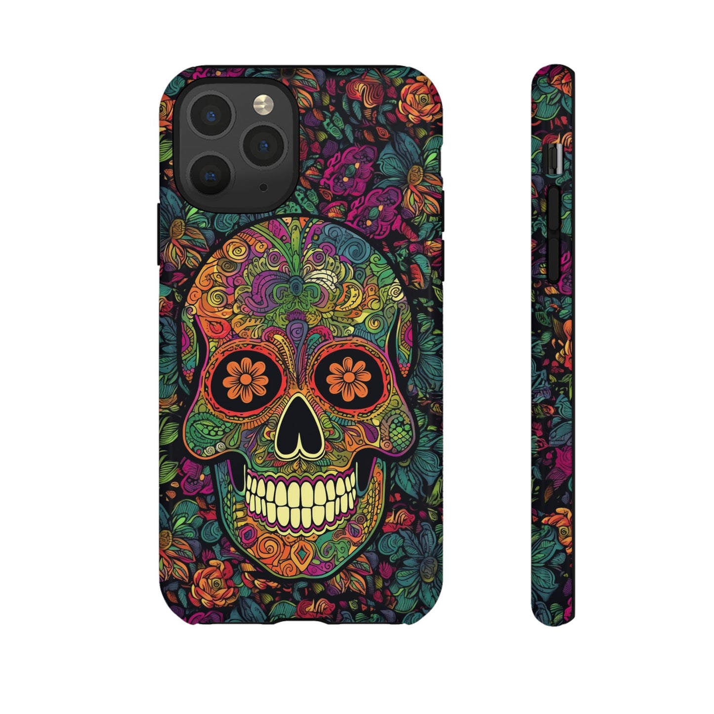 Retro Sugar Skull Tough Cases