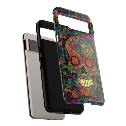 Retro Sugar Skull Tough Cases