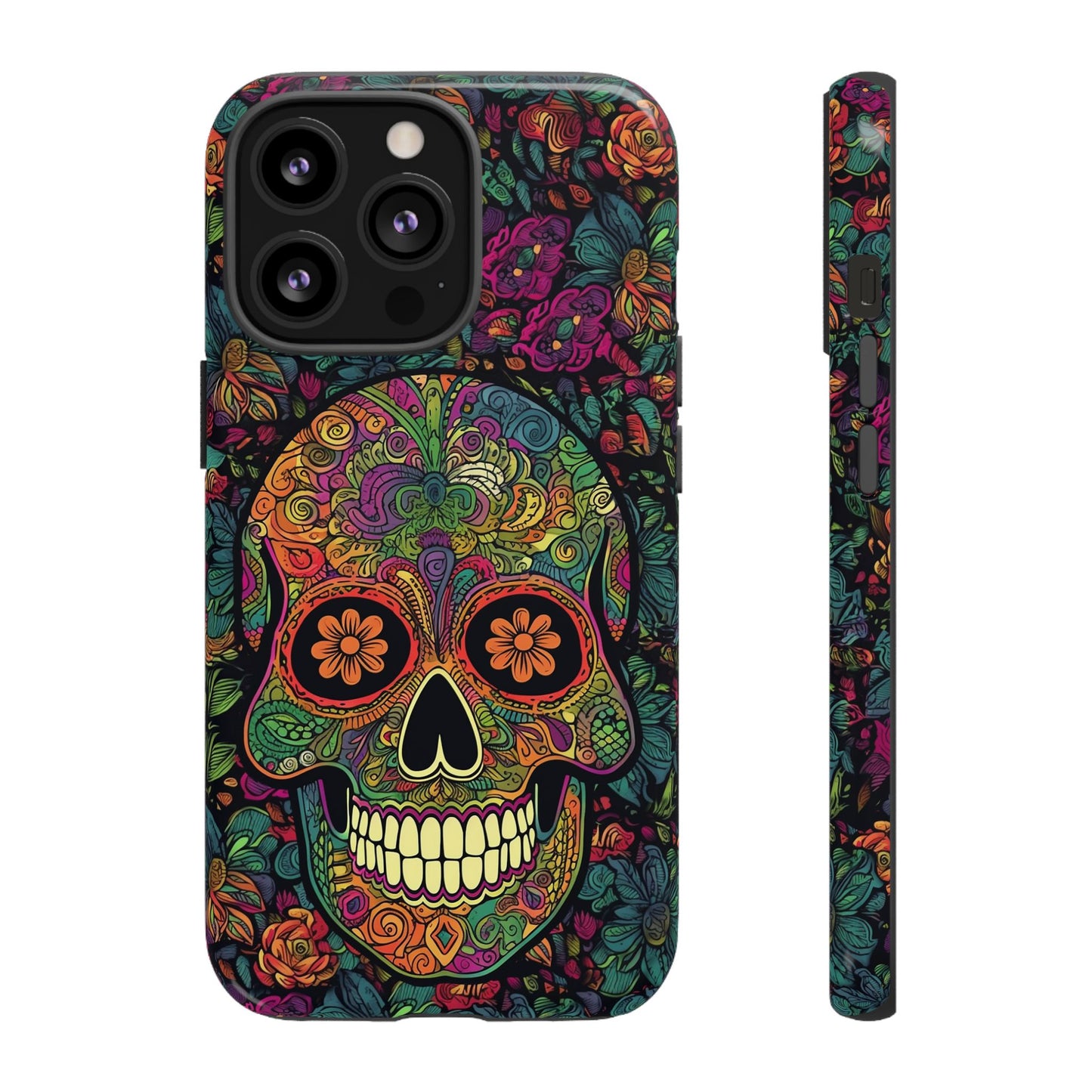 Retro Sugar Skull Tough Cases