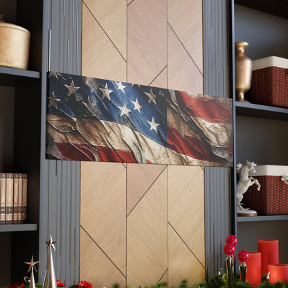 American Flag Distressed Canvas Gallery Wraps