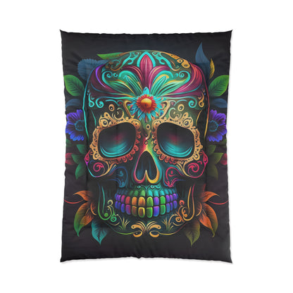 Flower Sugar Skull Comforter