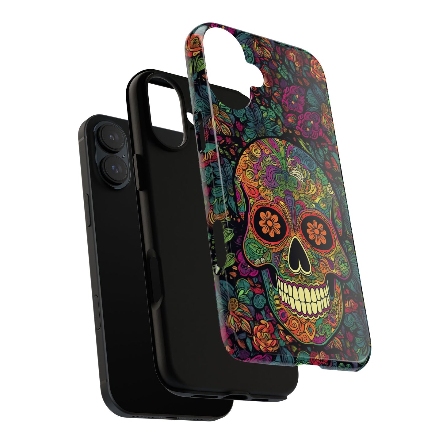 Retro Sugar Skull Tough Cases