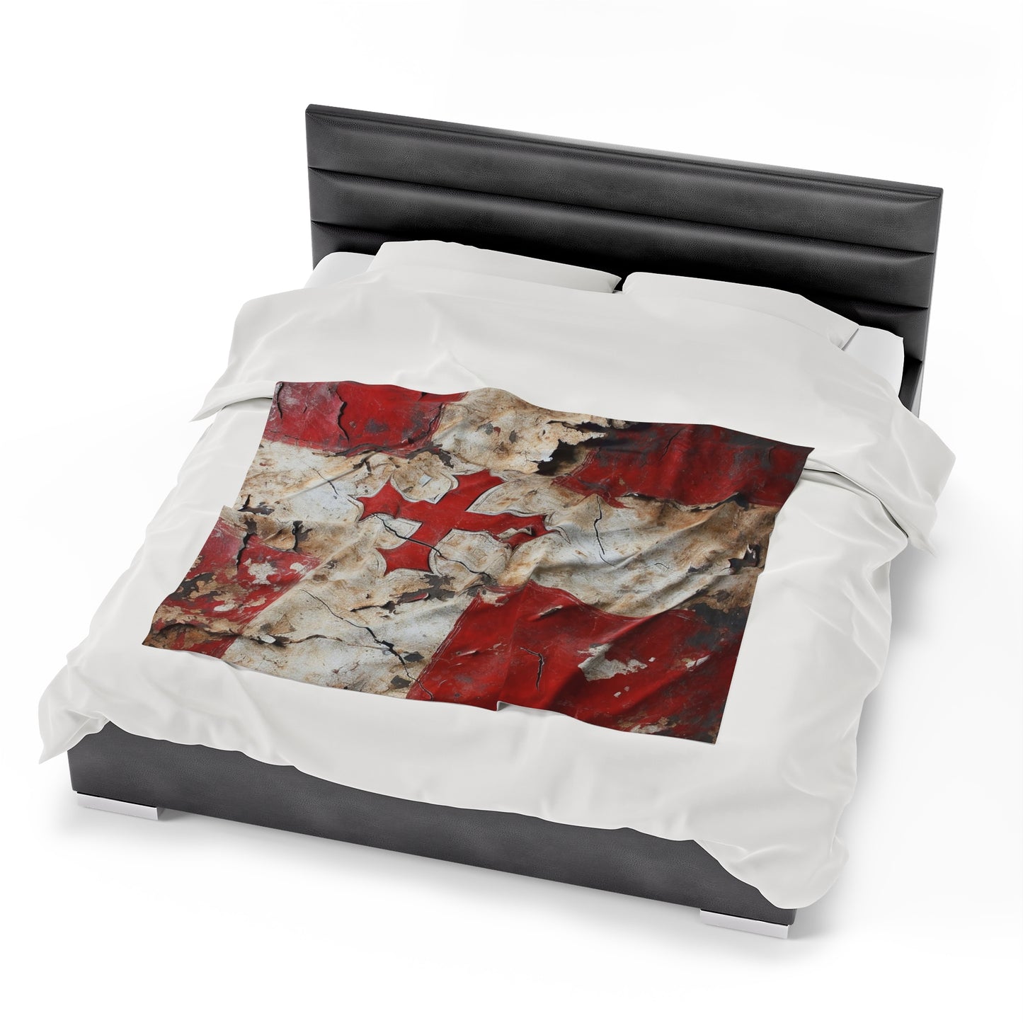 Templar Flag Velveteen Plush Blanket