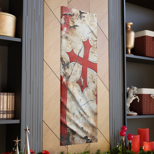 Tattered Templar Flag Canvas Gallery Wraps