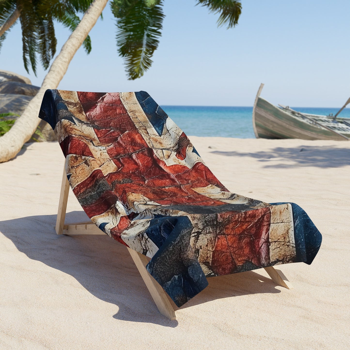 Tattered Union Jack Beach Towel