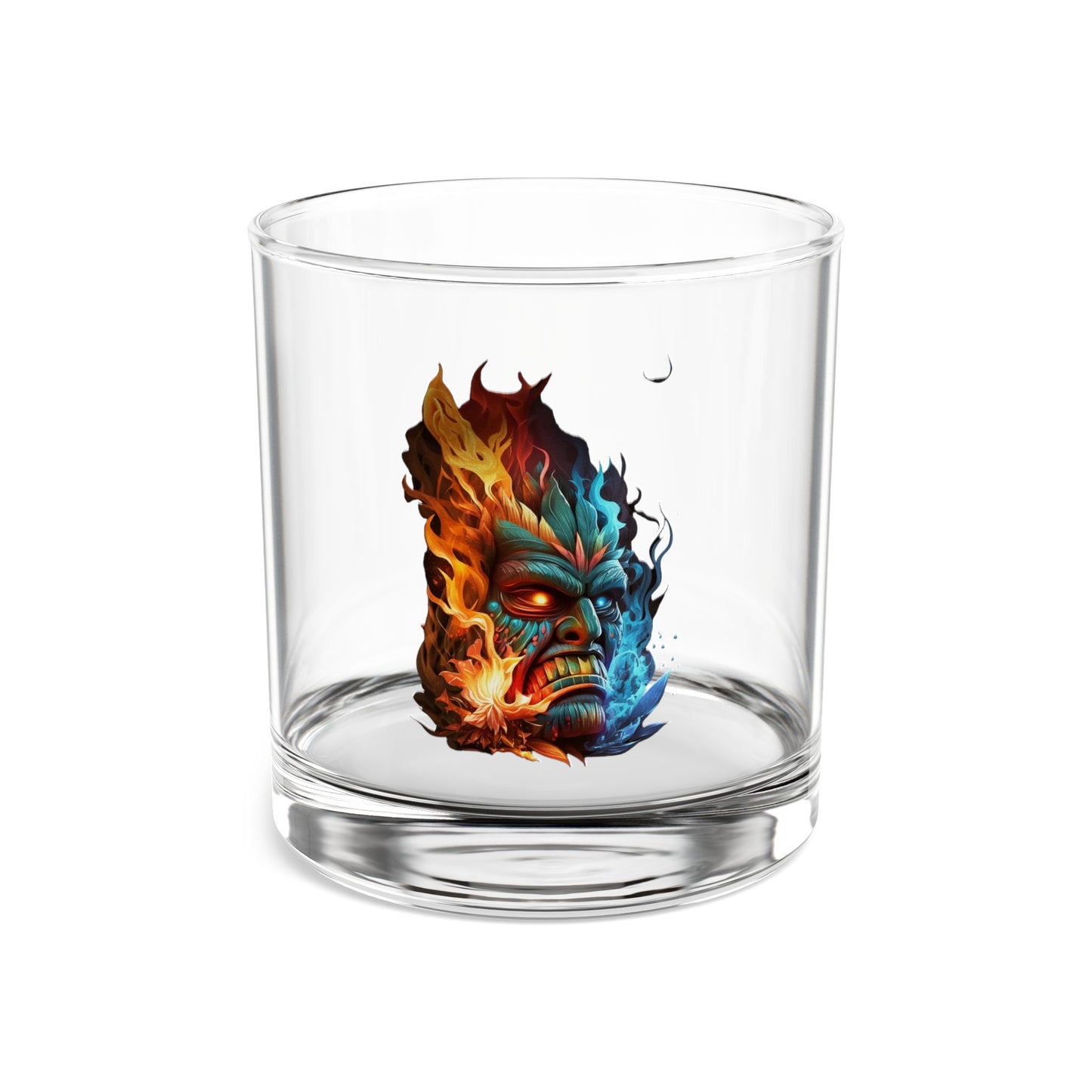 Smoke & Flame Tiki Rocks Glass, 10oz