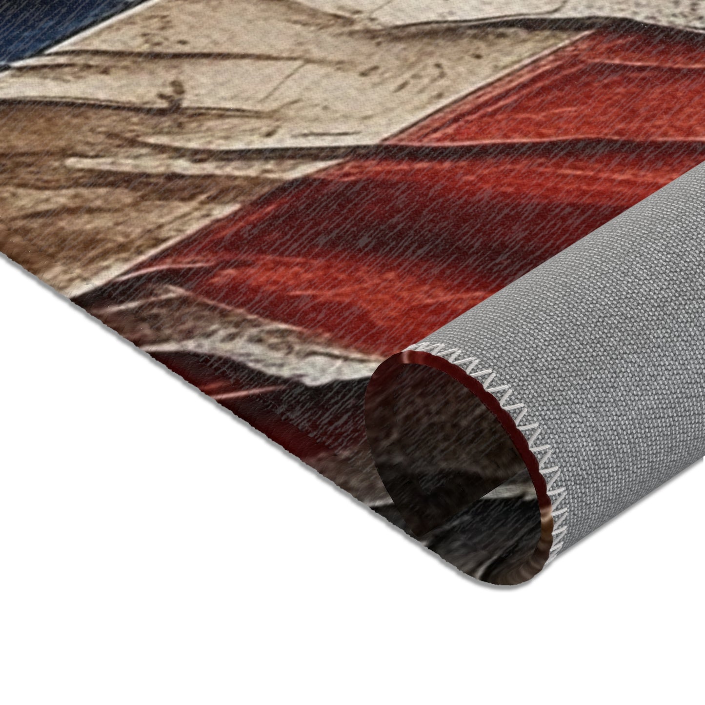 Distressed American Flag Area Rugs