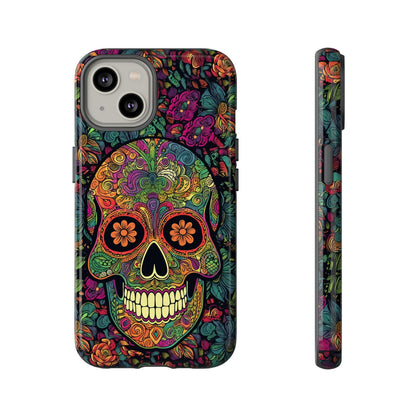 Retro Sugar Skull Tough Cases