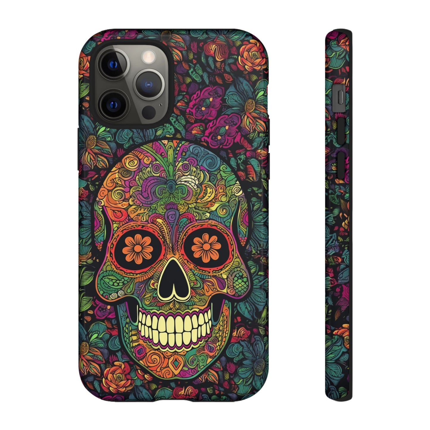 Retro Sugar Skull Tough Cases