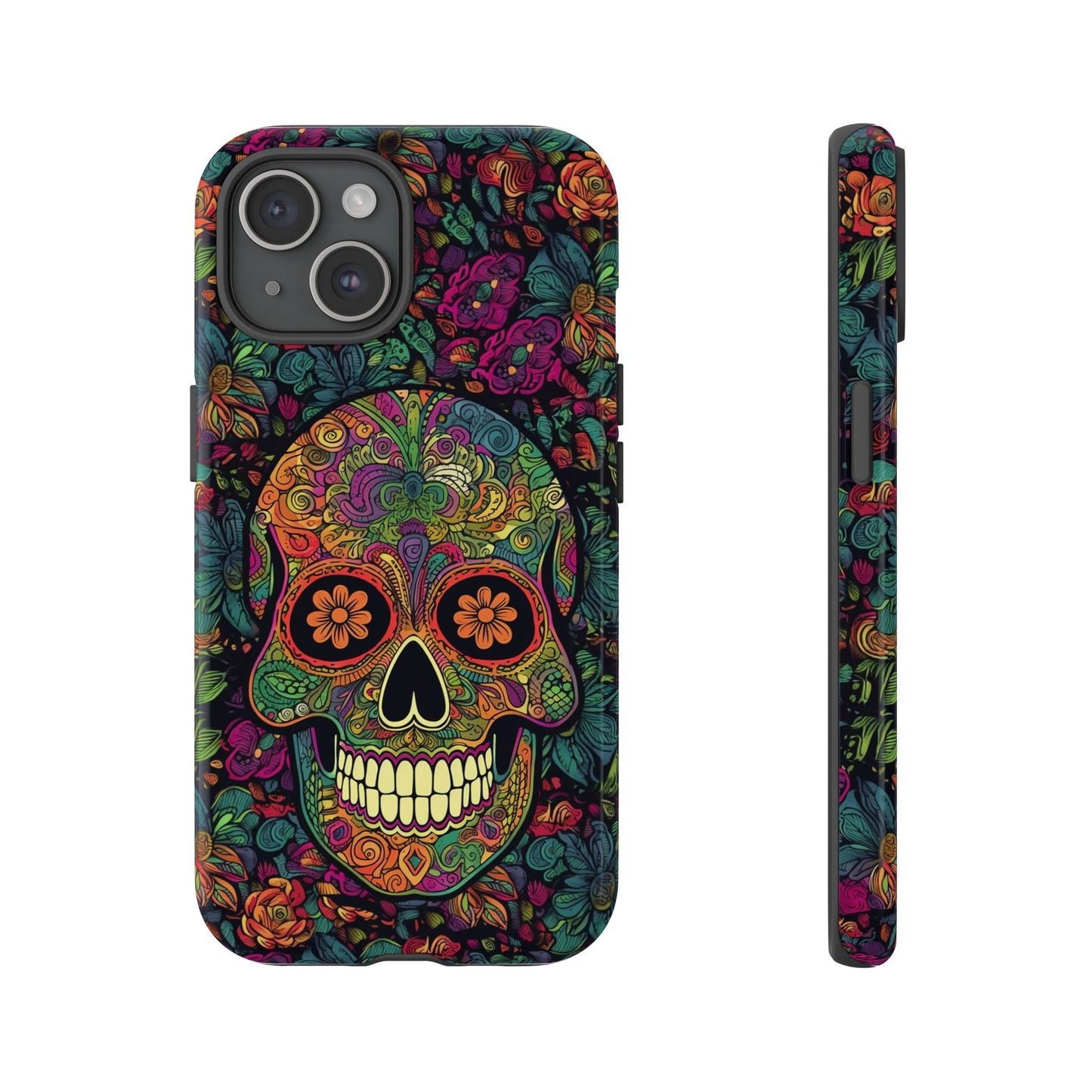 Retro Sugar Skull Tough Cases