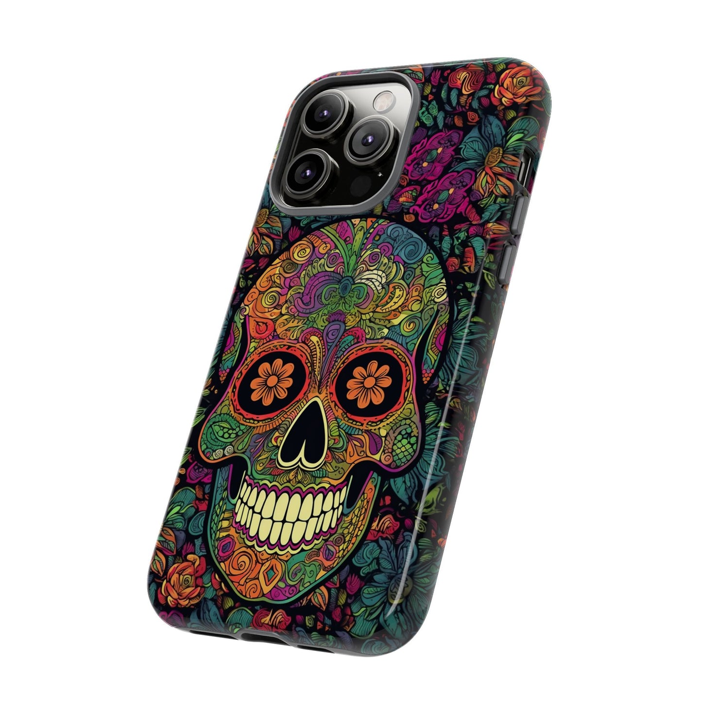 Retro Sugar Skull Tough Cases