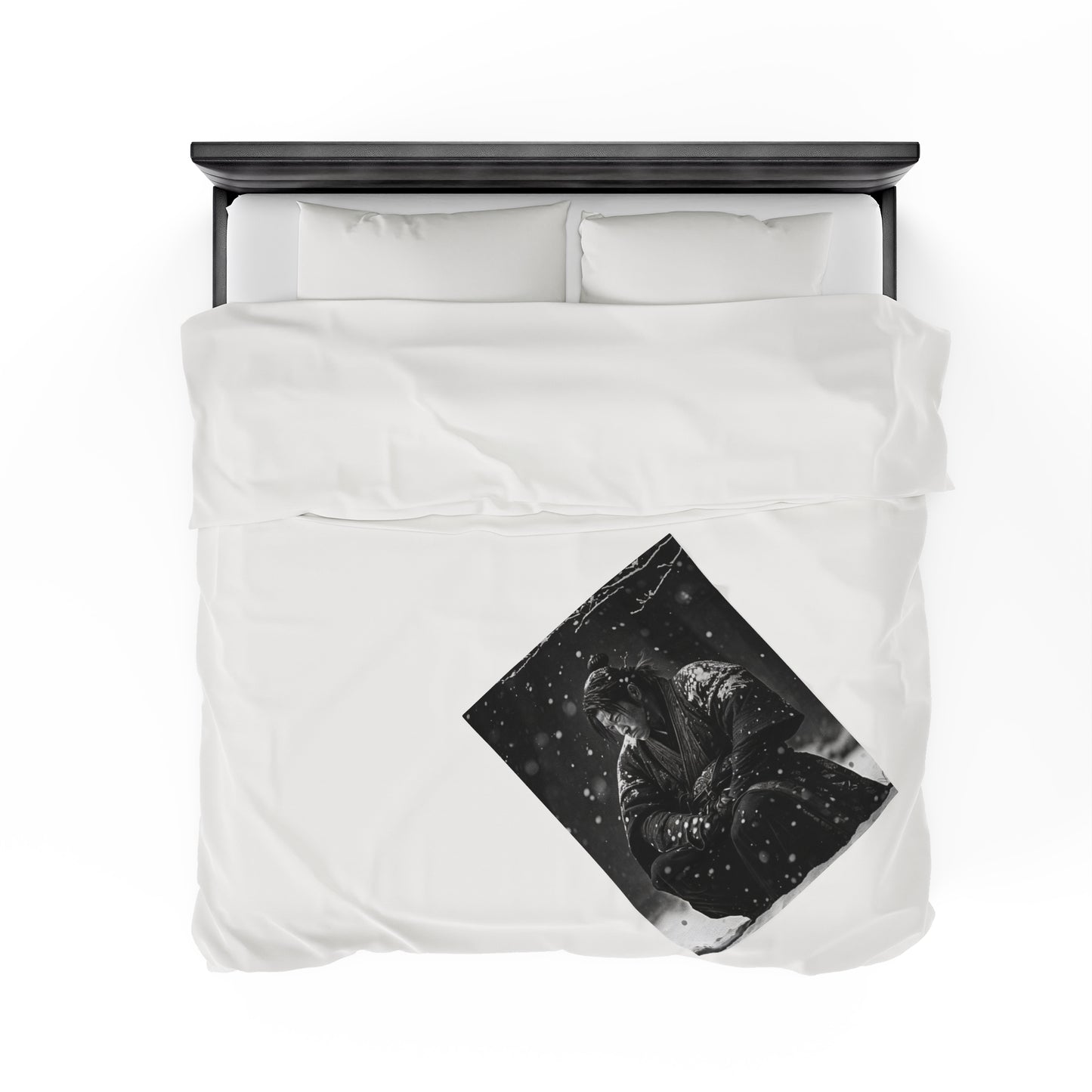 Stoic Samurai Velveteen Plush Blanket