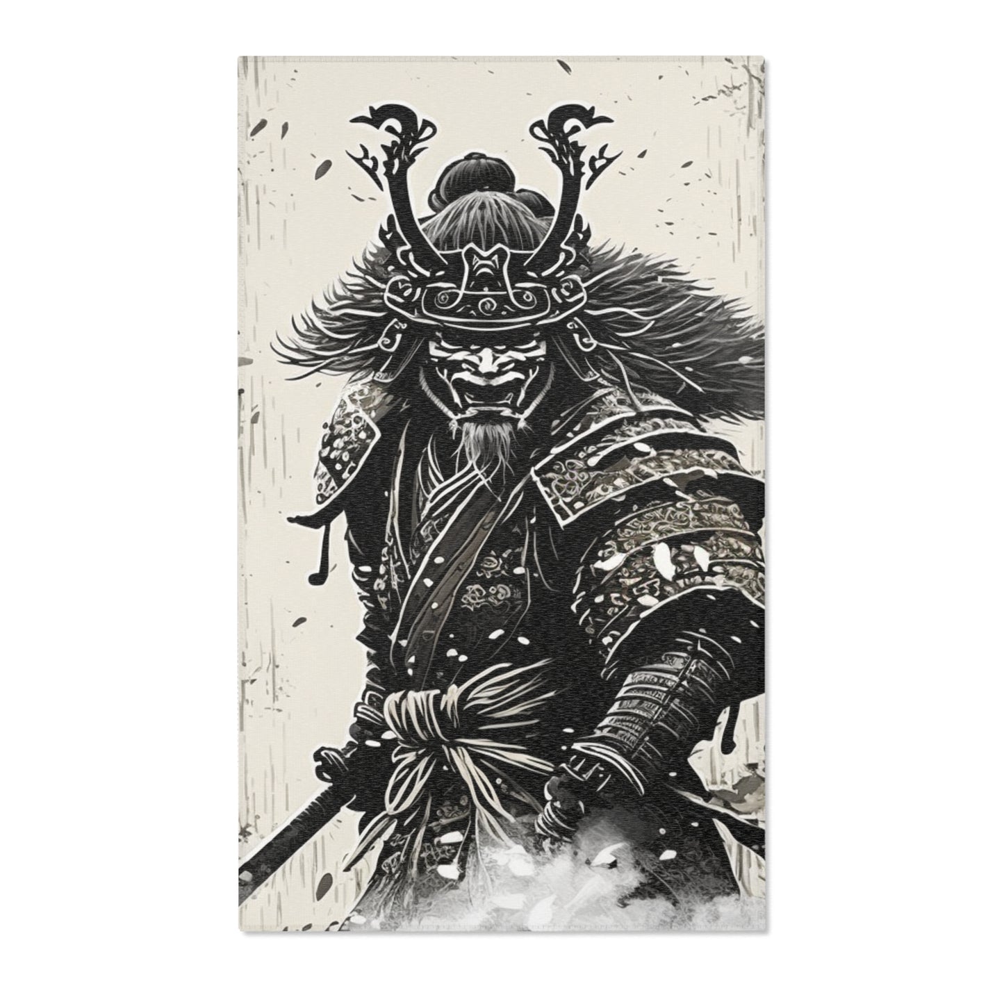 Charging Samurai Area Rug