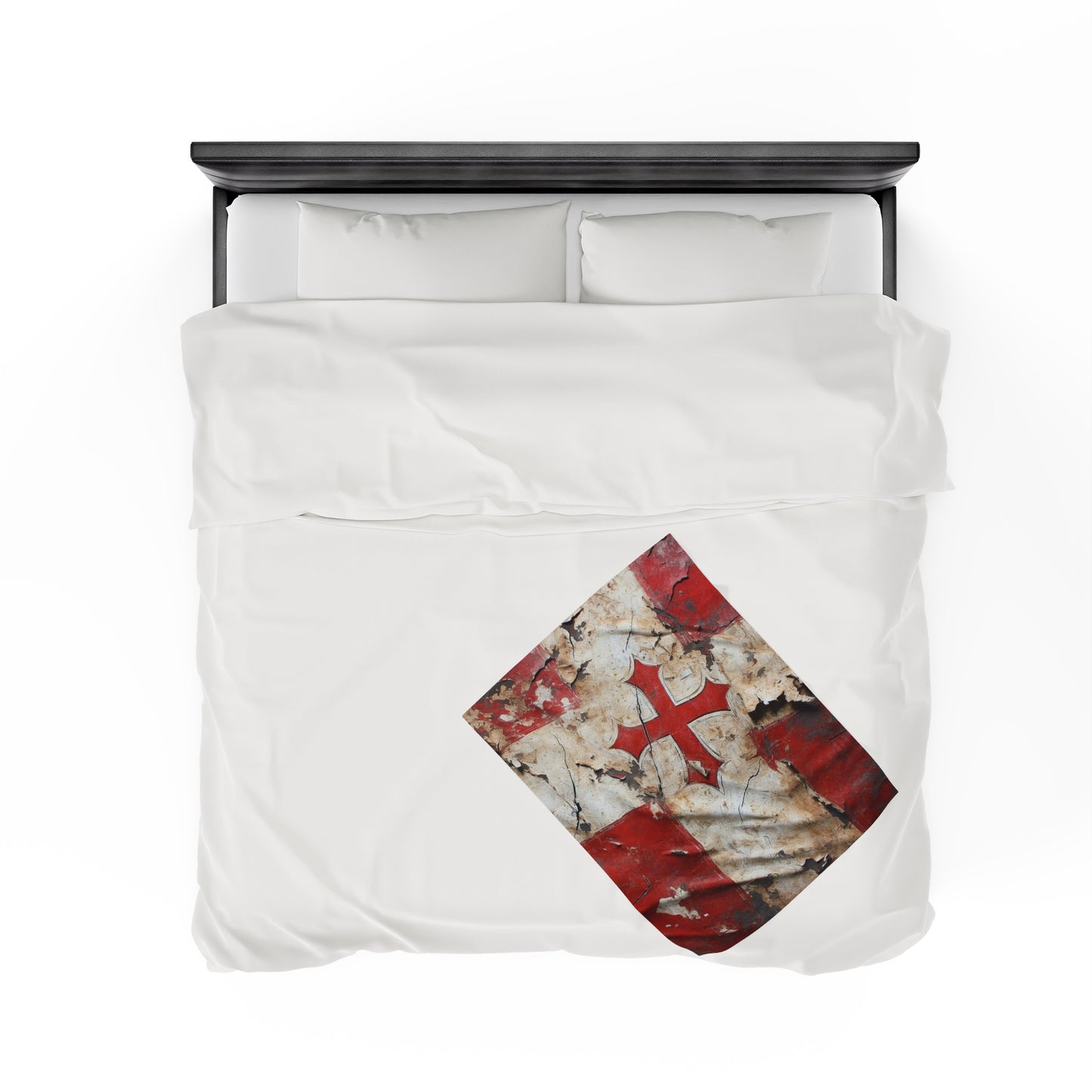 Templar Flag Velveteen Plush Blanket