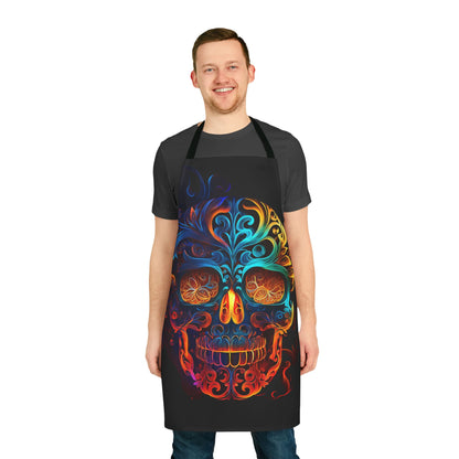 Elemental Flame Sugar Skull Apron