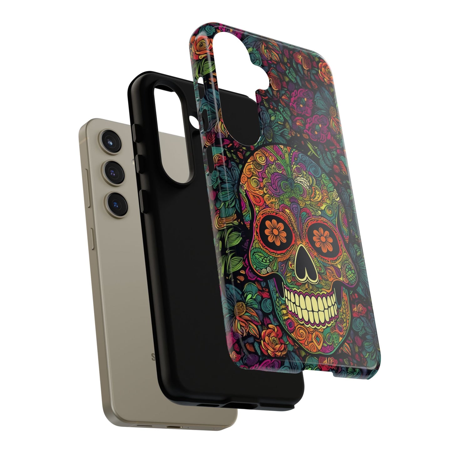 Retro Sugar Skull Tough Cases