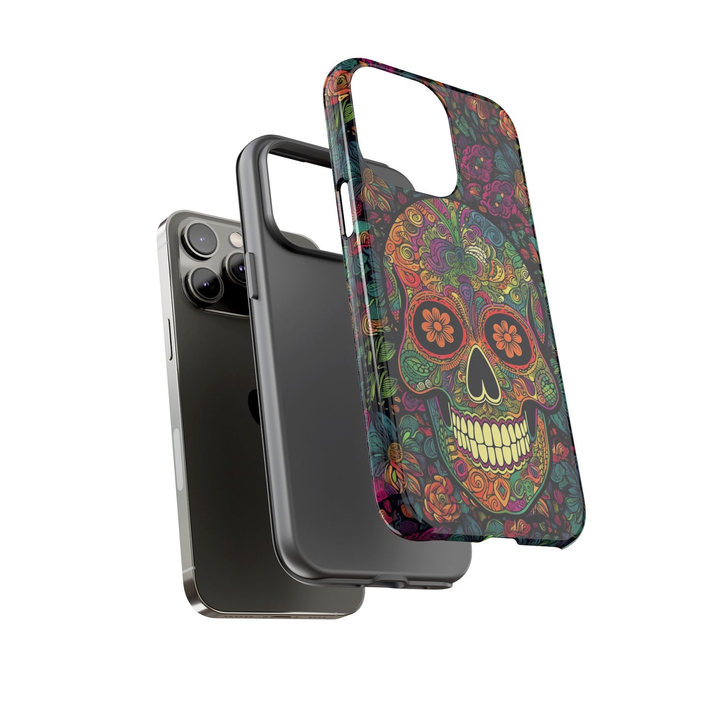 Retro Sugar Skull Tough Cases