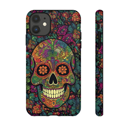 Retro Sugar Skull Tough Cases