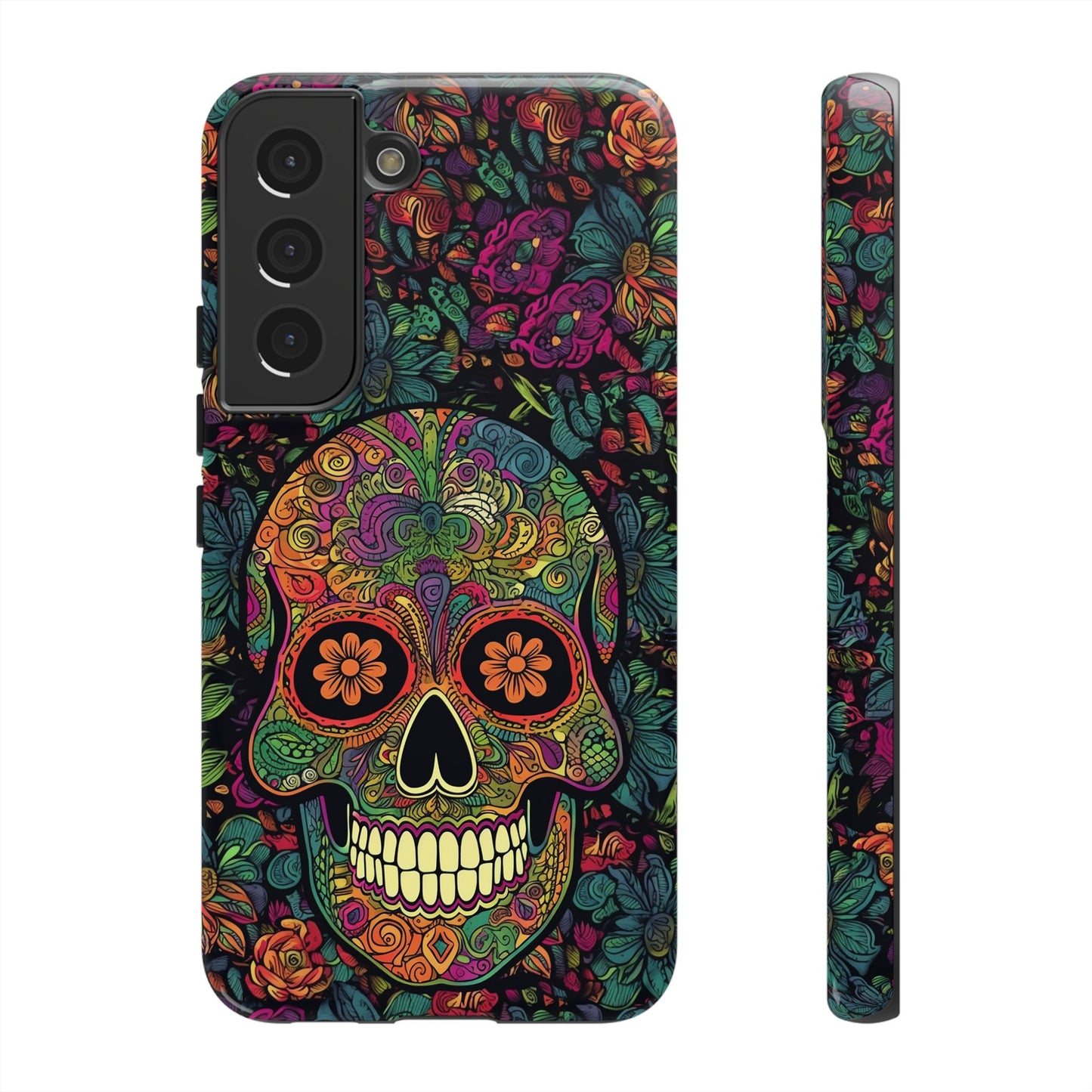 Retro Sugar Skull Tough Cases