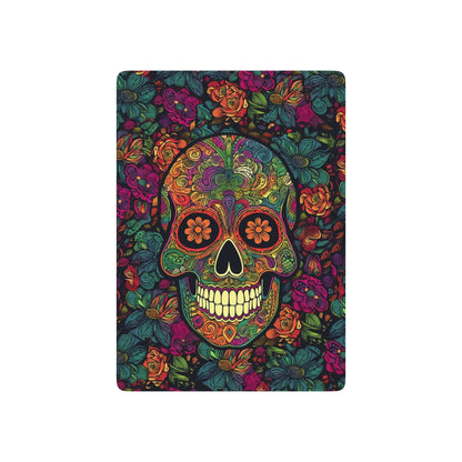 Retro Sugar Skull Poker Playing Cards