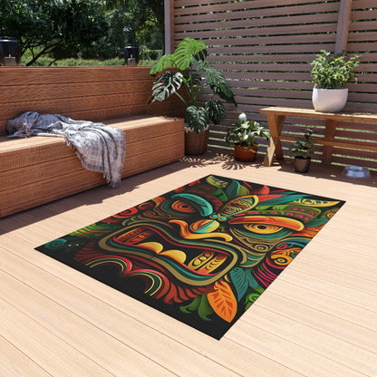 Horn Tiki Outdoor Area Rug