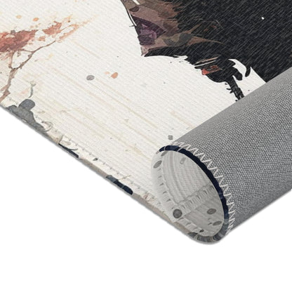 Forest Rain Samurai Area Rug