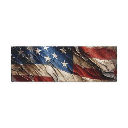 American Flag Distressed Canvas Gallery Wraps