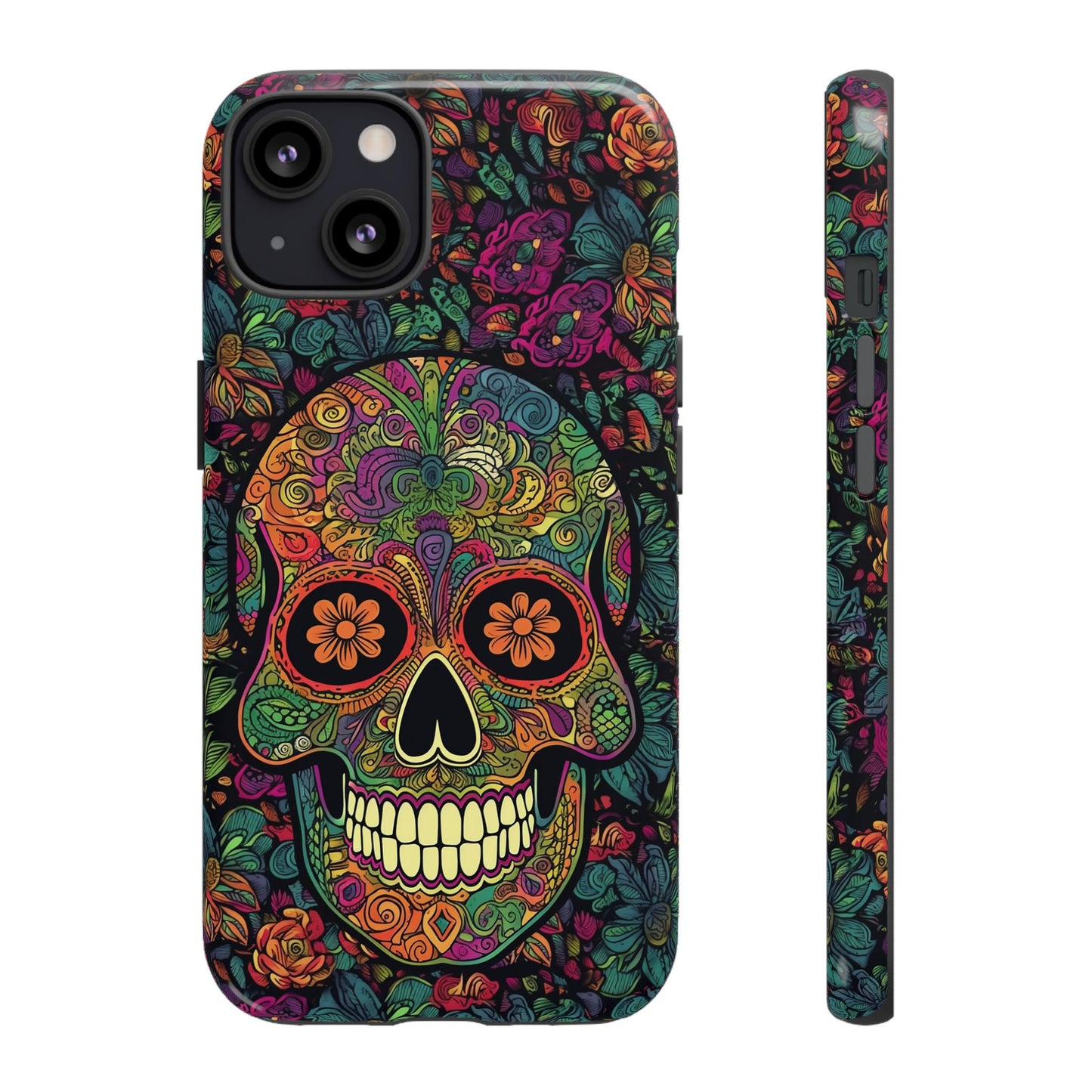 Retro Sugar Skull Tough Cases