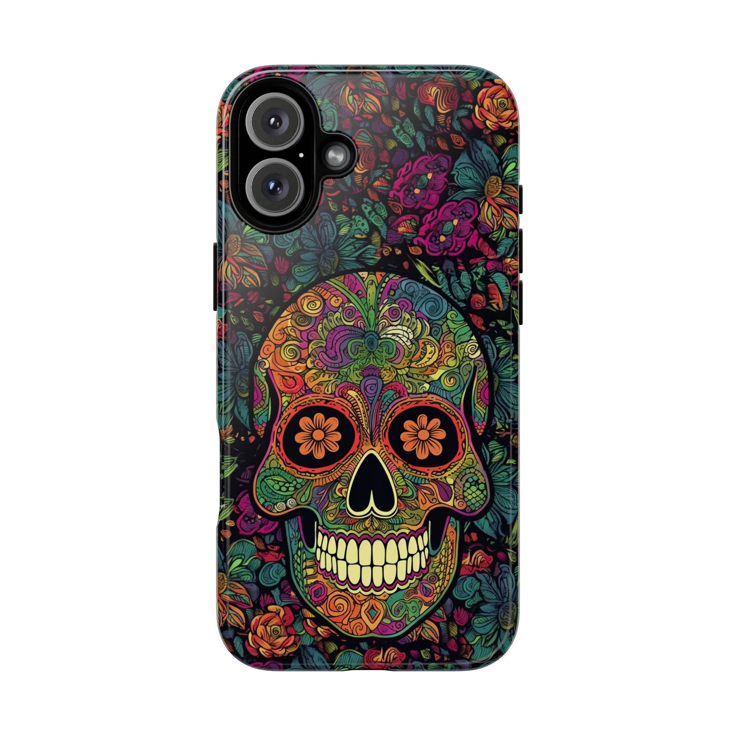 Retro Sugar Skull Tough Cases