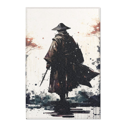 Forest Rain Samurai Area Rug