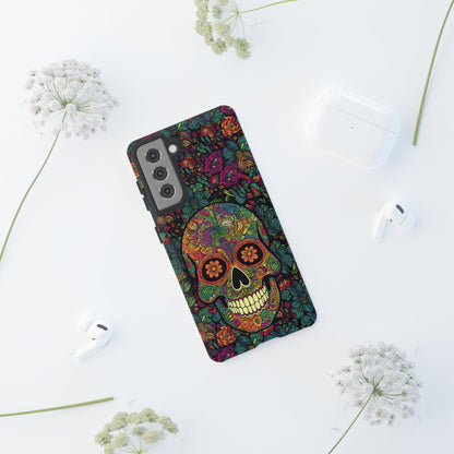 Retro Sugar Skull Tough Cases