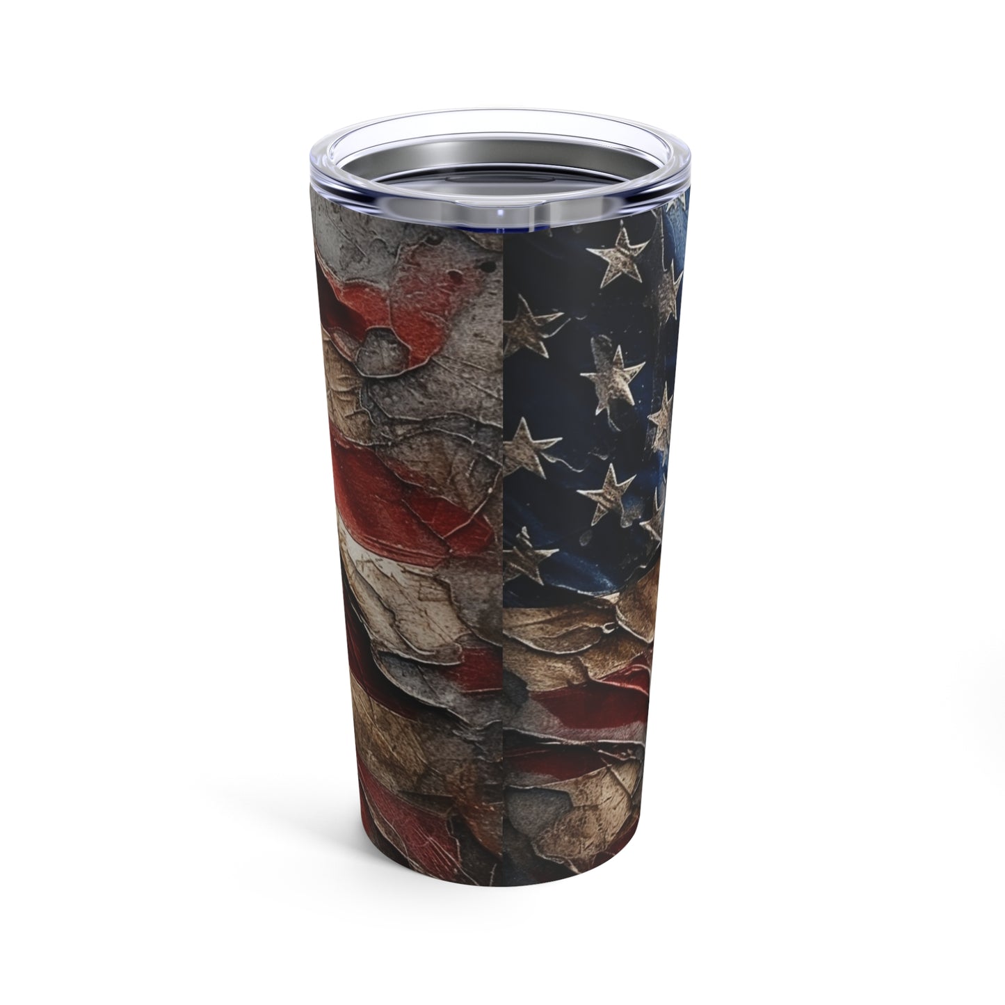 Distressed American Flag Tumbler 20oz