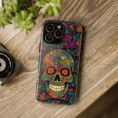 Retro Sugar Skull Tough Cases