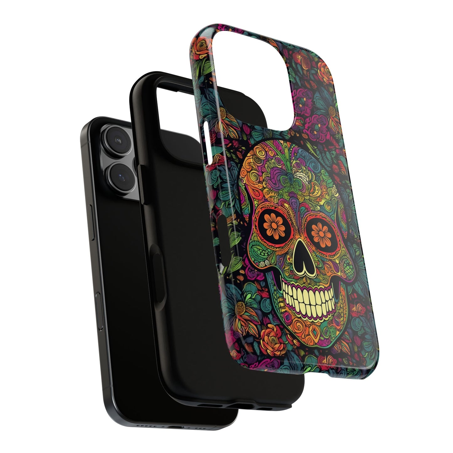 Retro Sugar Skull Tough Cases