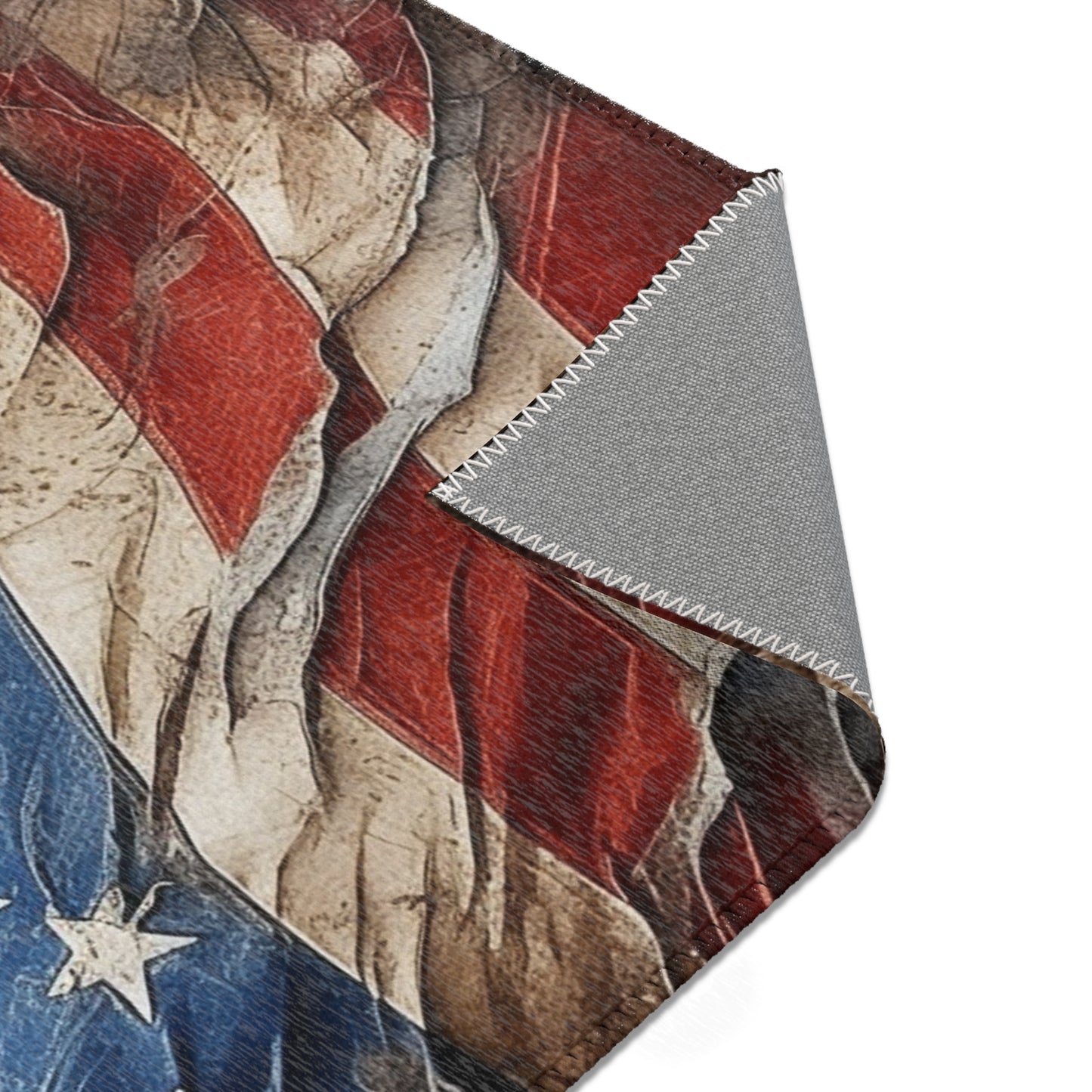 Distressed American Flag Area Rugs