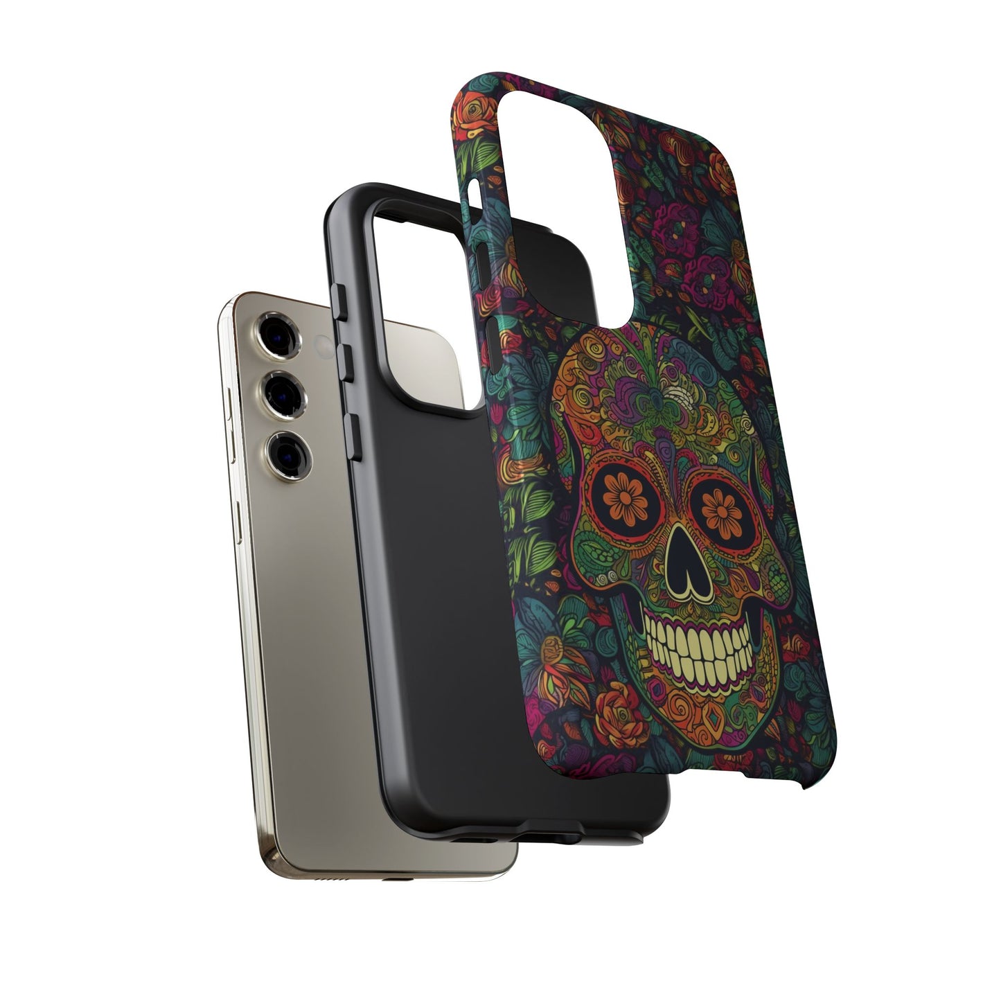 Retro Sugar Skull Tough Cases