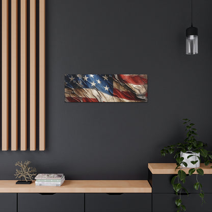 American Flag Distressed Canvas Gallery Wraps