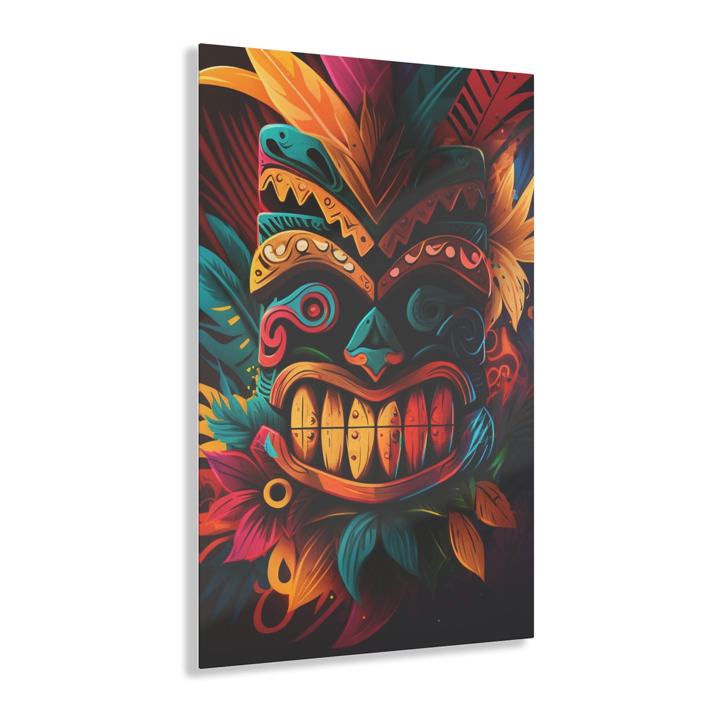 Feathered Tiki Acrylic Prints