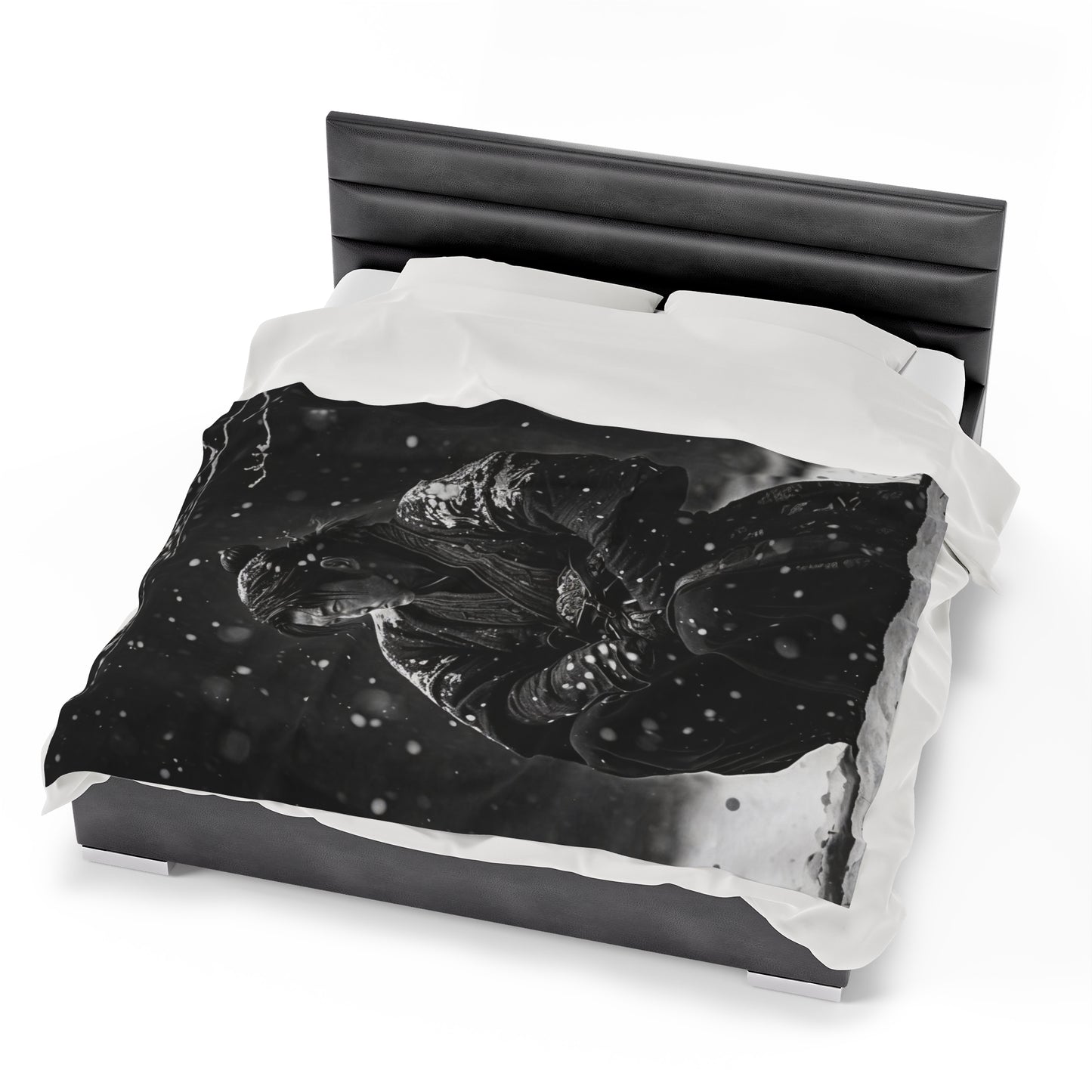 Stoic Samurai Velveteen Plush Blanket