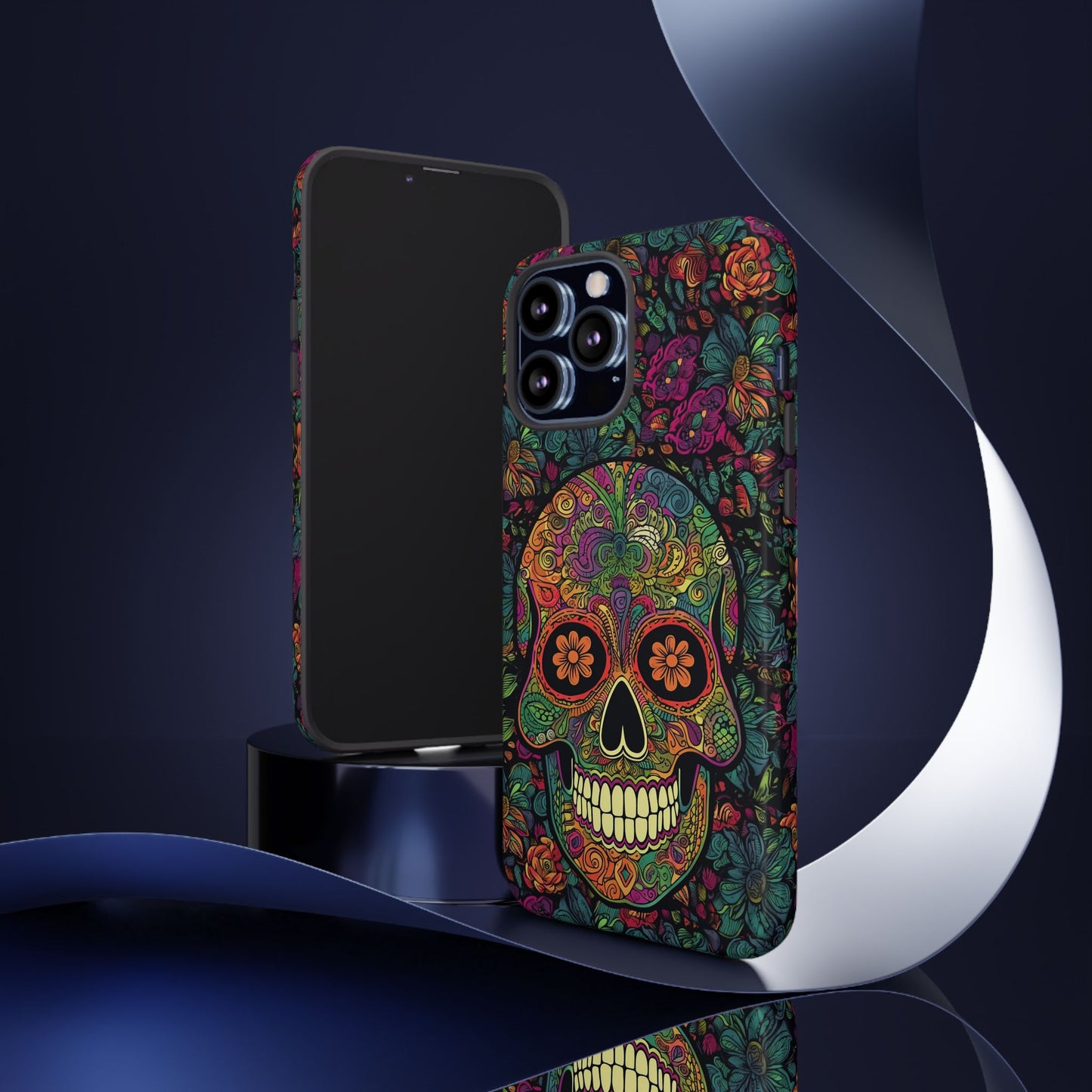 Retro Sugar Skull Tough Cases