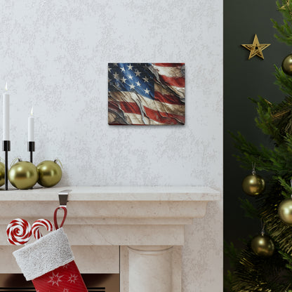 American Flag Distressed Canvas Gallery Wraps