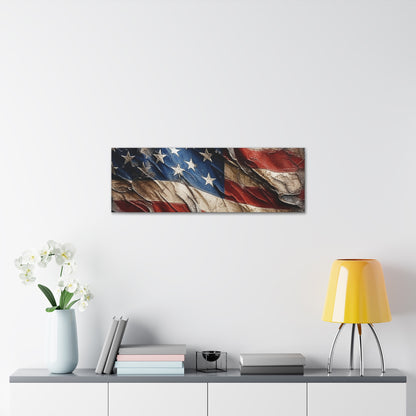 American Flag Distressed Canvas Gallery Wraps