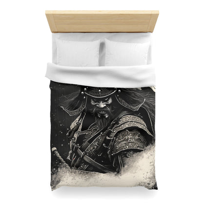 Bearded Samurai Microfiber Duvet Cover