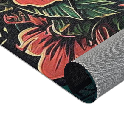 Green Tiki Area Rug