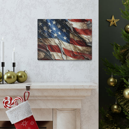 American Flag Distressed Canvas Gallery Wraps