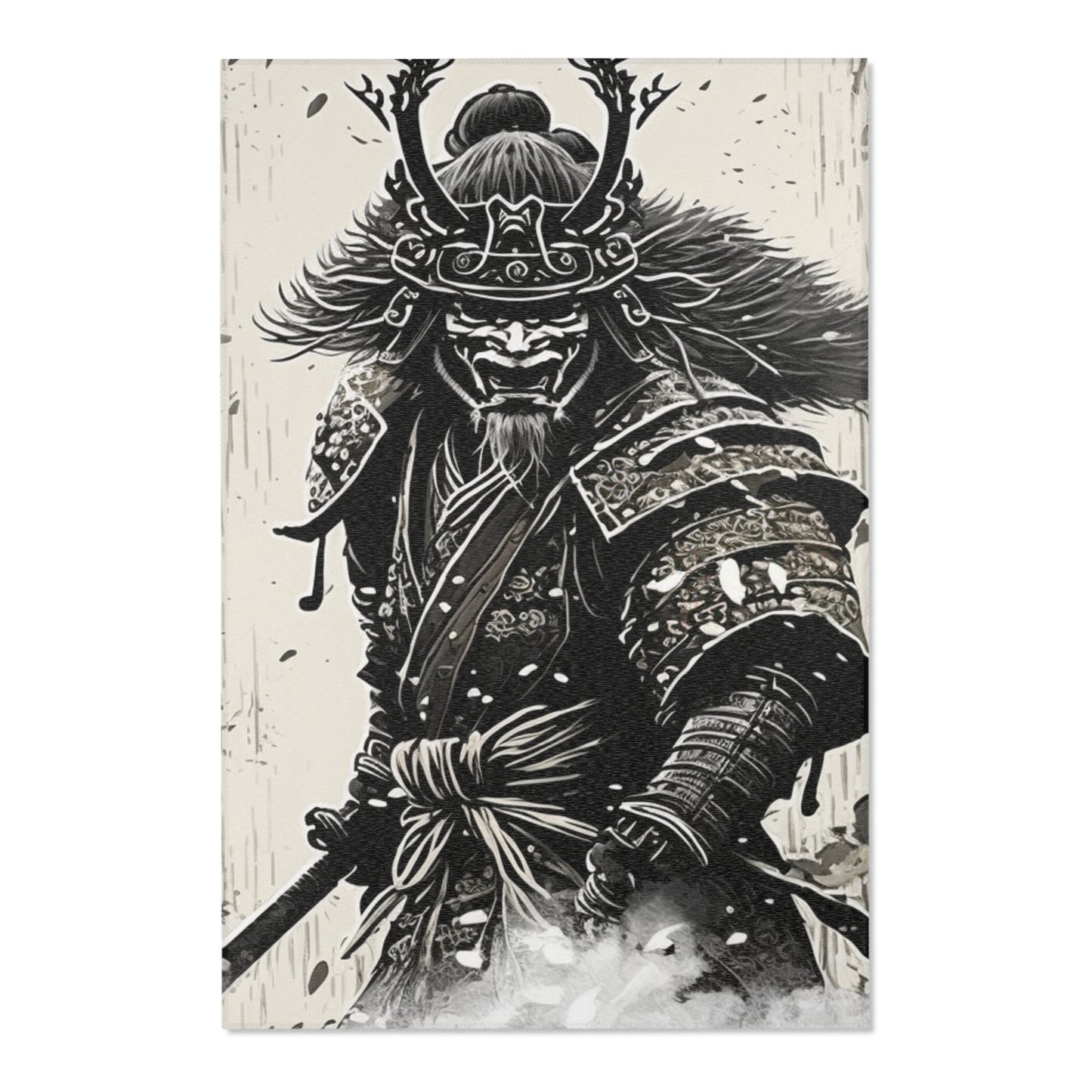 Charging Samurai Area Rug