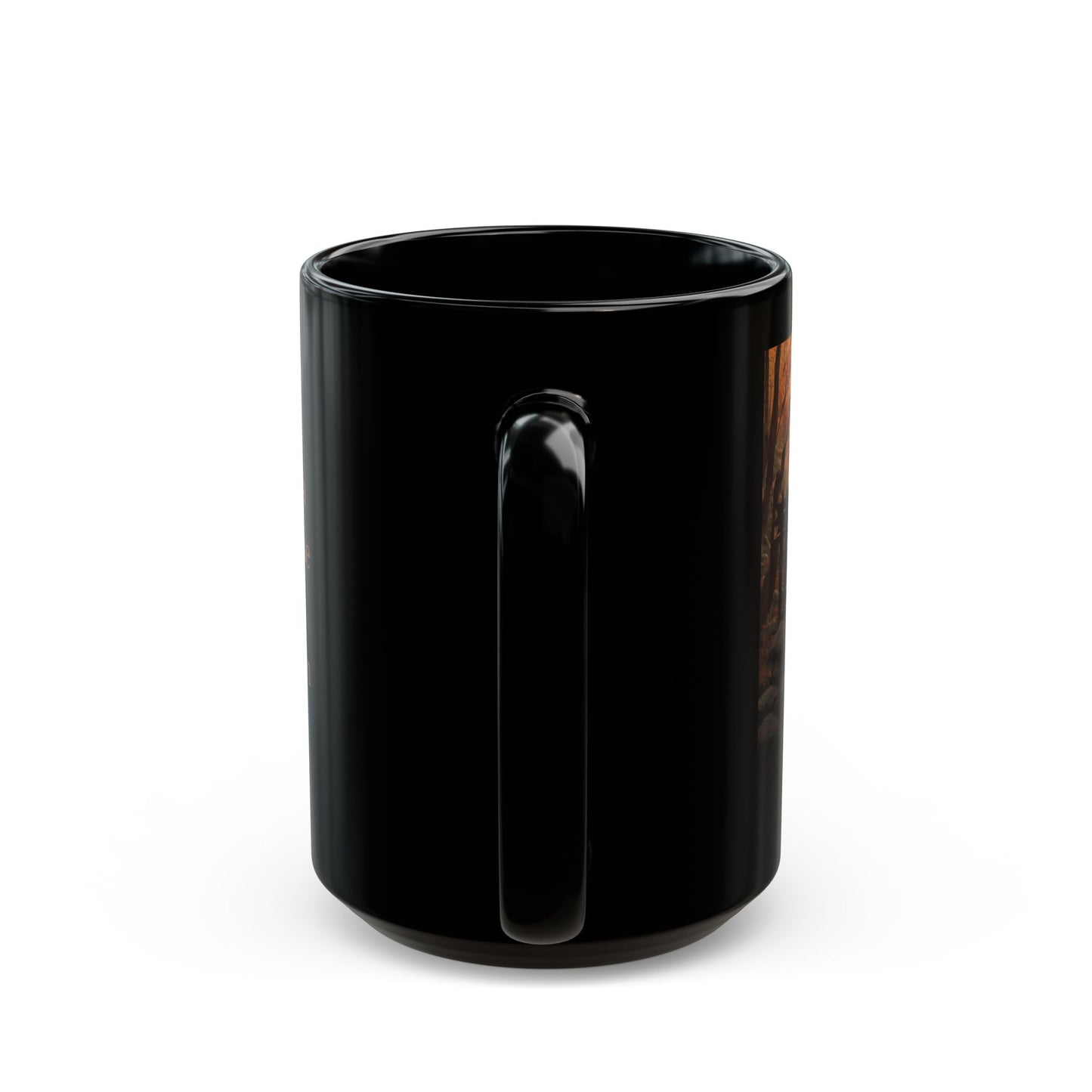 Autumn Journey Black Coffee Mug