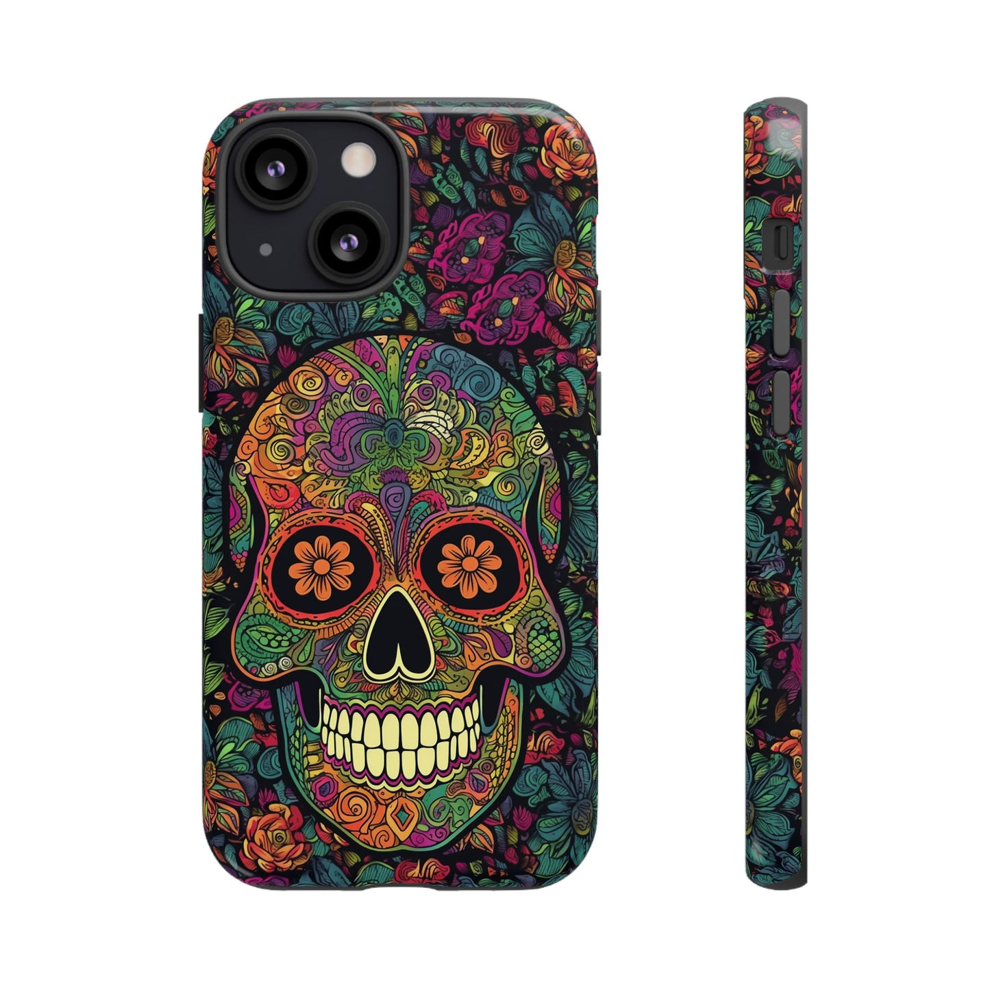 Retro Sugar Skull Tough Cases